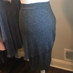 T Shirt brand split skirt Sz M.